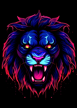 Colorful Lion