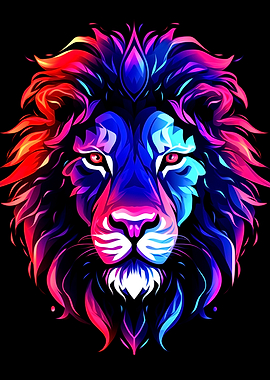 Colorful Lion