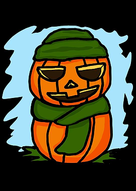 Halloween Pumpkin Head