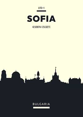 Sofia Skyline Bulgaria