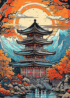 Japan Castle Vintage