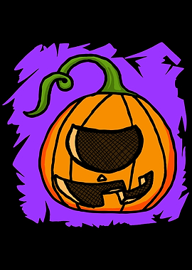 Halloween Pumpkin Head