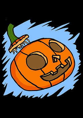 Halloween Pumpkin Head
