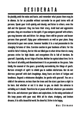Desiderata