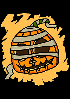 Halloween Pumpkin Head