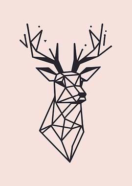 Deer Low Poly Style