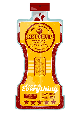 Vector Ketchup Bottle