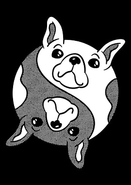 Bulldog Yin Yang