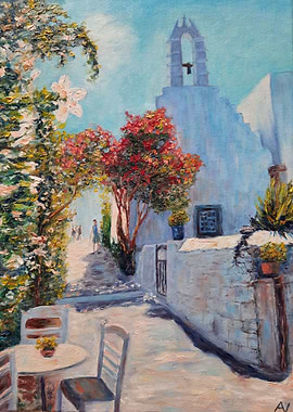 Traditional Greek street