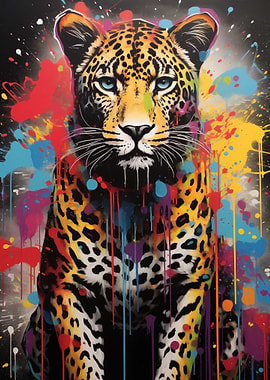 Leopard Banksy Street Art
