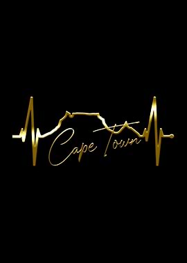Cape Town Skyline Heart