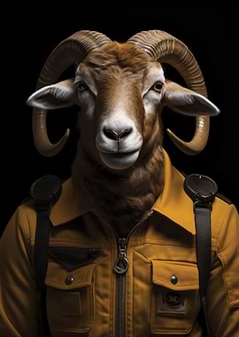 Animals Vintage Goat