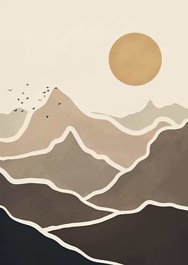 Boho Nature Mountains