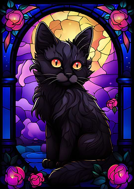 Cute Kitten abstract