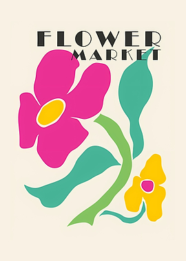 Flower market Colorful