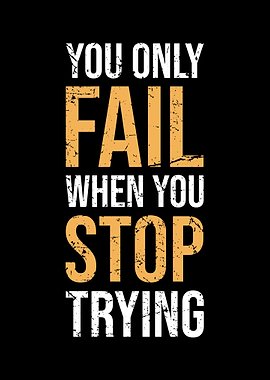 When you stop trying