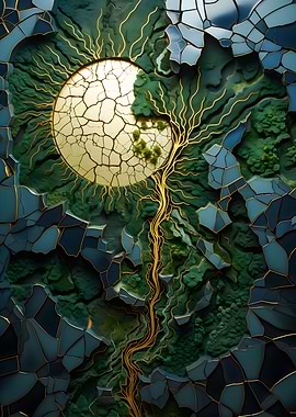 abstract green scenic