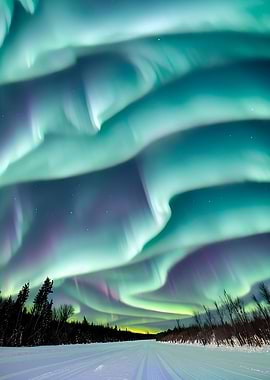Colorful Aurora Borealis