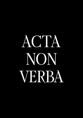 Acta Non Verba
