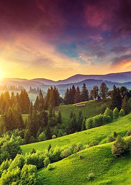 Dramatic overcast sky