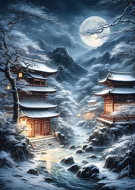 Japan Winter Landscape