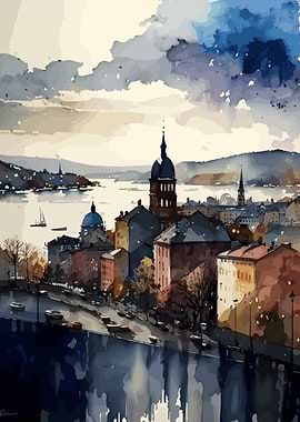 Oslo Norway Painting City