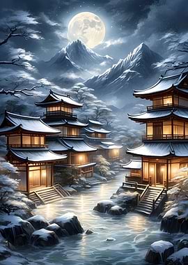 Japan Winter Landscape