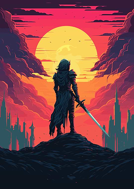 Paladin Warrior Pixel Art