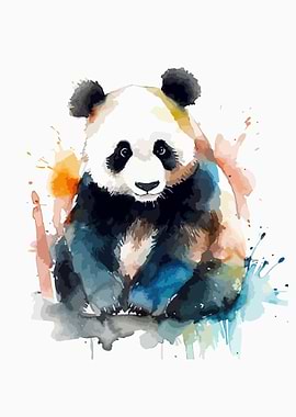 Panda Watercolor