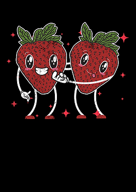 Cute Strawberry Couple
