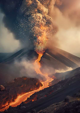 Volcanic eruption