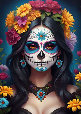 sugar skull girl