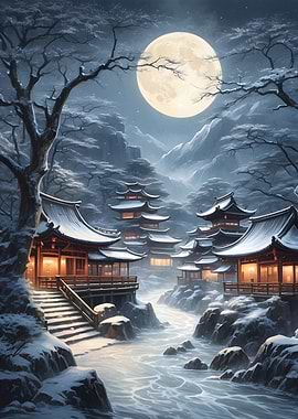 Japan Winter Landscape