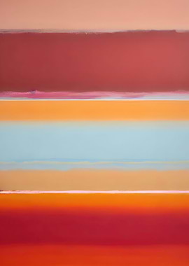 Fuzzy Colorblocks Poster