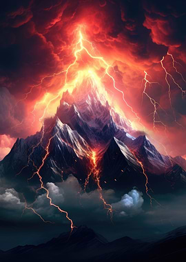 Mountain Lightning Storm