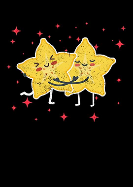 Cute Starfruit Couple