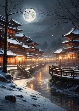 Japan Winter Landscape