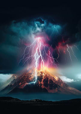 Mountain Lightning Storm