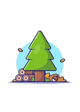 Pinus Tree with Woods