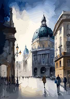 Vienna Austria Watercolor