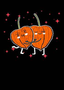 Cute Uchuva Couple Hugging