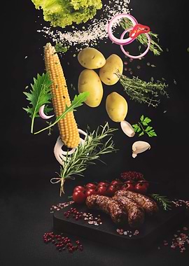 Sausage with potatoes