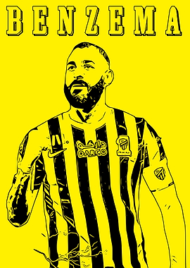 Karim Benzema Pop Art