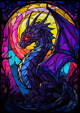 Abstract Skeleton Dragon