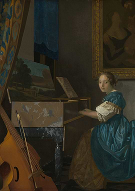 Lady Seated at a Virginal