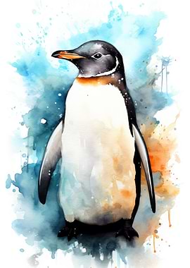 Penguin Watercolor