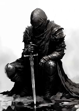 Defeated Medieval Knight