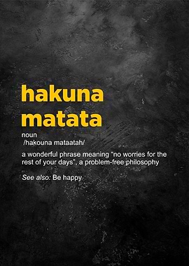 hakuna matata definition