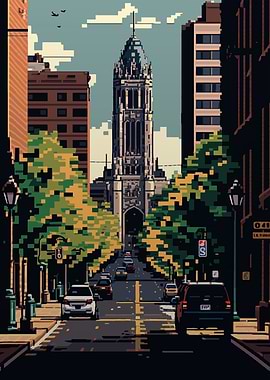 Rochester city Pixel Art