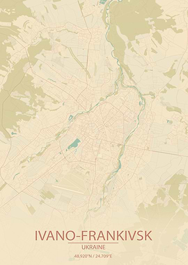 Ivano Frankivsk UA Map